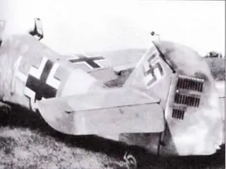 Bf 109F Эриха Хохагена из 4JG 51 сфотографированный на аэродроме Шаталово 11 - фото 165