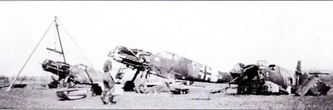Несколько Мессершмиттов разных модификаций из состава IIIJG 77 собранные - фото 180