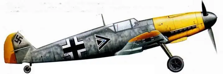 Messerschmitt Bf 109F гауптман ГерманФридрих Йоппиен командир IJG 51 На - фото 213
