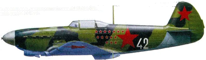 Як1Б капитана Николая Александровича Козлова 910 ИАП ПВО Борисоглебск - фото 75