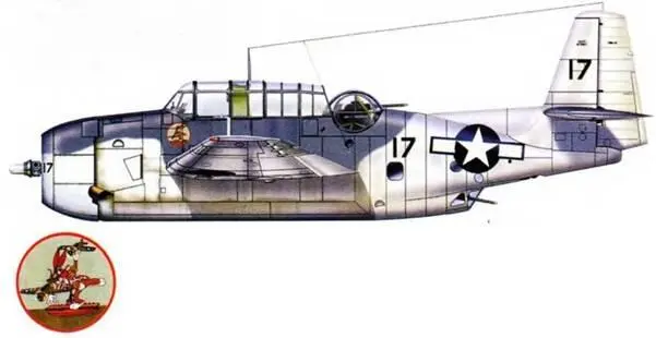 TBM1C Эвенджер 17 из состава VC42 эскортный авианосец Буге Атлантика - фото 169