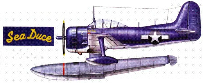 Кёртисс SC1 Сихаук 2 неизвестное подразделение 1945 год Нортроп - фото 176