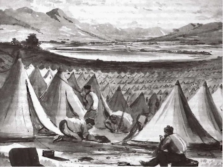 Лагерь Легкой дивизии в Варне Худ енри Клиффорд Henry Clifford 1854 г - фото 30
