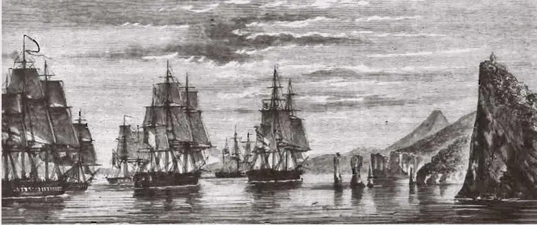 Союзный флот покидает Болгарию направляясь в Крым Август 1854 г На счету - фото 38