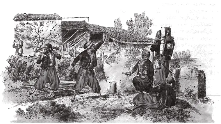 Нравы французских зуавов Немецкий рисунок 1859 г Когда английский - фото 53