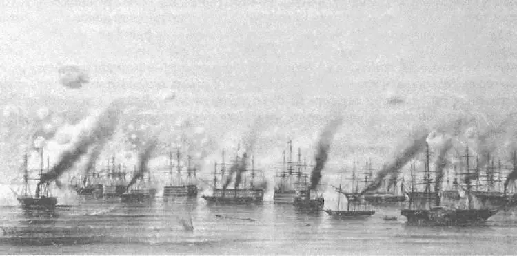 Бомбардирование Севастополя 517 октября 1854 г В Тимм 1855 г 3й - фото 94