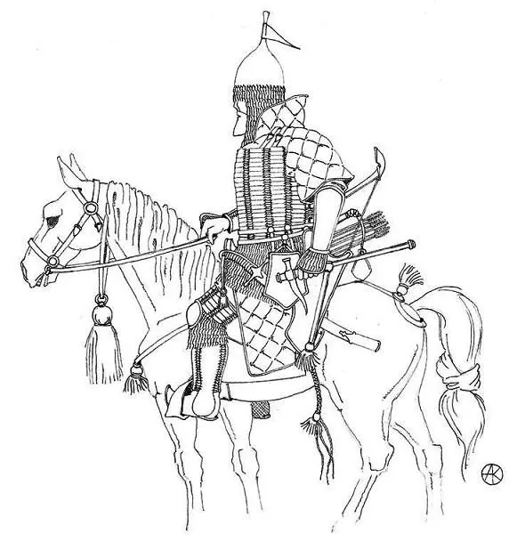 Знатный русский всадник сер XVI в Рис АВ Красникова Русский всадник - фото 9