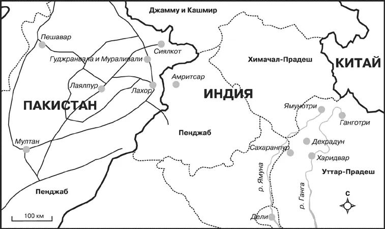 Черные линии на территории Пакистана обозначают систему железных дорог этой - фото 6