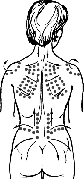 Рис 48 Зоны массажа при климаксе стрелки показывают направление движения рук - фото 151
