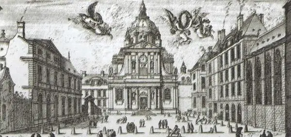 Площадь Сорбонны с Большими воротами и капеллой Святой Урсулы построенной - фото 25