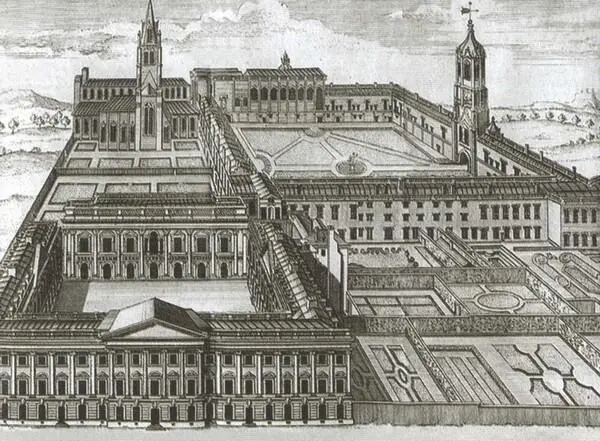 Колледж Крайст Чёрч в Оксфорде Гравюра Н Парра 1742 г Вид на Оксфорд со - фото 26