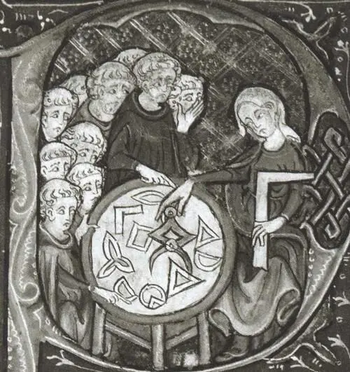 Миниатюра латинского перевода Начал Евклида Между 1309 и 1316 гг - фото 39