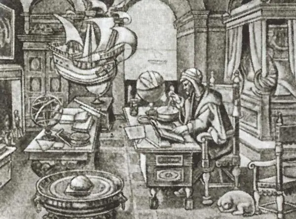 Кабинет астронома Гравюра Д Галле по рисунку Д Страдануса 1520 г Елена - фото 43