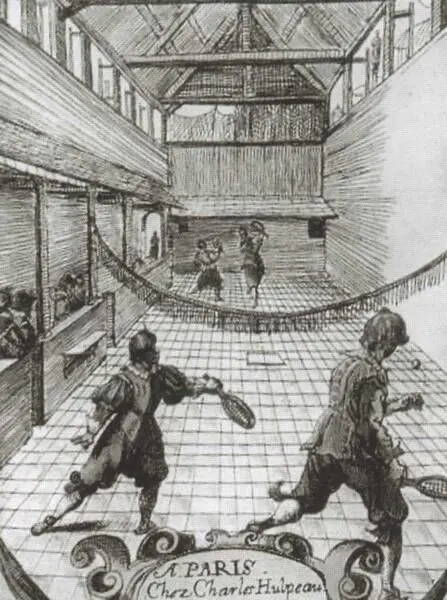 Зал для игры в мяч в Париже Гравюра начала XVII в Дружеская попойка в - фото 61