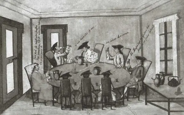 Дружеская попойка в студенческом общежитии в Йене 1750 г Церемония - фото 62