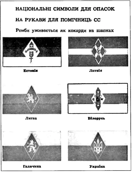 Нарукавные повязки для помощников СС женская секция Германия 19441945 - фото 56
