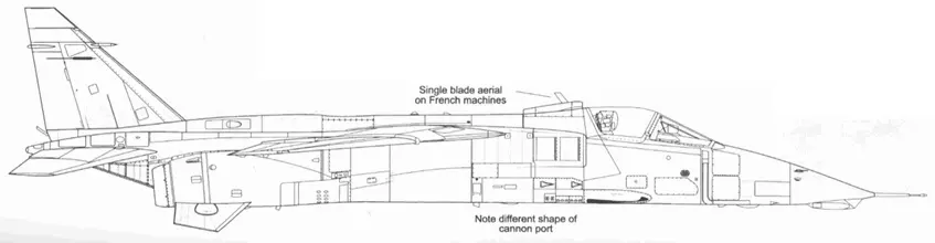 SEPECAT JAGUAR A Starboard Profile SEPECAT JAGUAR GR11A3 Front View - фото 102