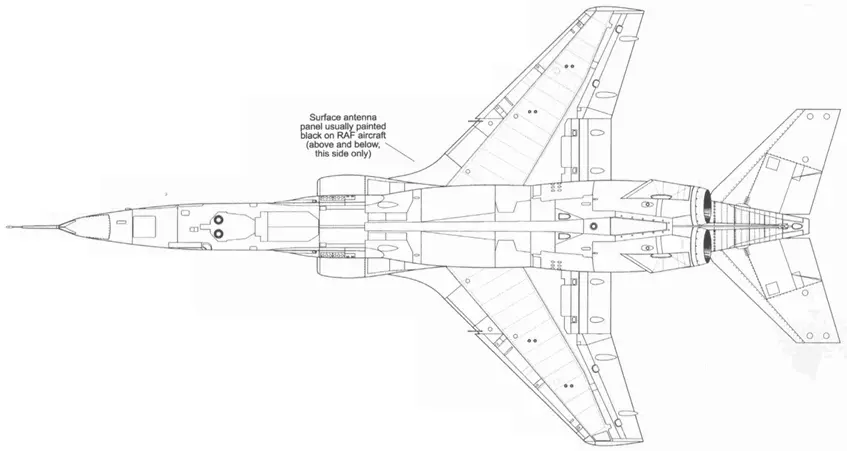 SEPECAT JAGUAR GR1A3 Inverted Plan SEPECAT JAGUAR A Scrap Front View - фото 105