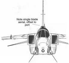 SEPECAT JAGUAR A Scrap Front View SEPECAT JAGUAR GR1A3 Upper Plan - фото 106