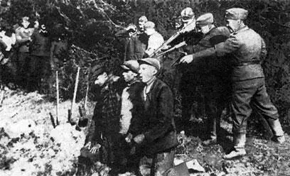 Фашистский новый порядок Расстрел мирных жителей Убитая фашистами - фото 129