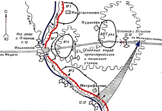 Противотанковая оборона Ильинского боевого участка на 11 октября 1941 г - фото 164