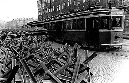 Блокадный Ленинград Оборонительный рубеж города Ленина осень 1941 г - фото 396