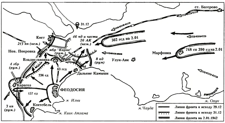 Действия войск 44й армии под Феодосией с 29 декабря 1941 г по 2 января 1942 - фото 309