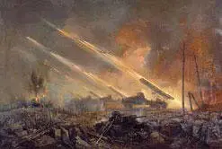 Залп гвардейских минометов Худ А А Блинков С 1 января 1942 года - фото 338