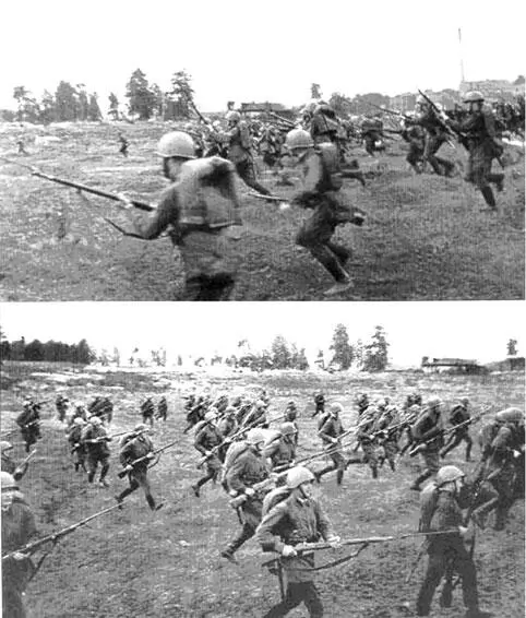 13 июля 1941 г 437й стрелковый полк 154й стрелковой дивизии атакует - фото 394