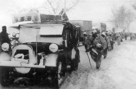Отступление немецких частей Утром 11 января На левом фланге армии 334я - фото 61