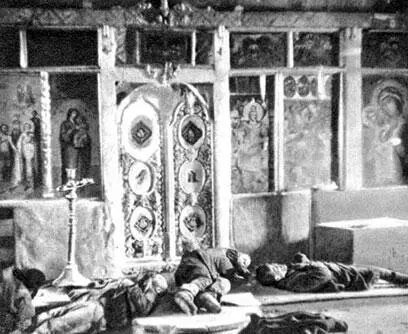 Трупы пленных советских воинов зверски убитых фашистскими палачами в Верейском - фото 127