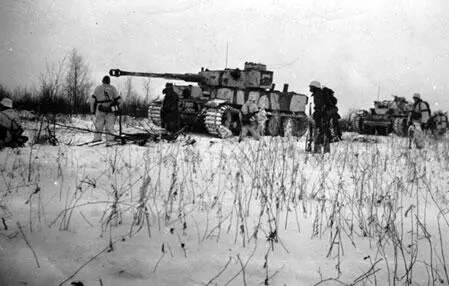 Немцы в заснеженном поле К исходу дня 17 января Активность авиации - фото 136