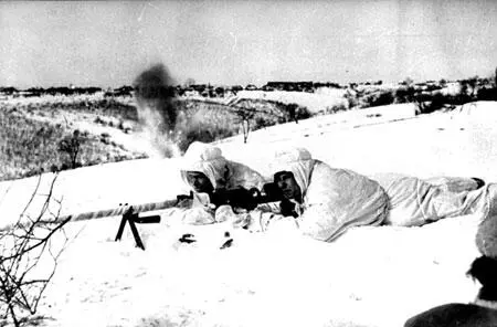 Бронебойщики Красной Армии на боевом посту 1 февраля 1942 года Воскресенье - фото 267