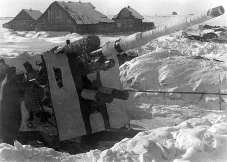 Немецкое 88мм зенитное орудие 88 cm FlaK 3637 для маскировки - фото 96