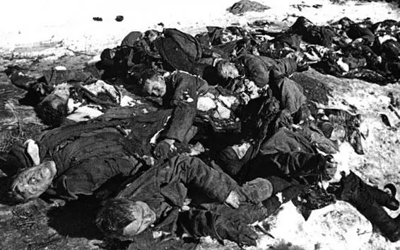 Советские военнопленные замученные до смерти немецкими оккупантами Части - фото 265