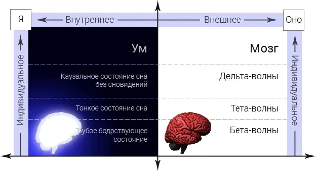 Рис 515 Соответствия между состояниями сознания и мозга в четырёх квадрантах - фото 43