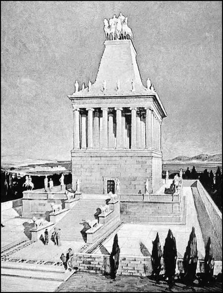 Галикарнас Гробница Мавсола реконструкция Статуя Мавсола Британский - фото 113