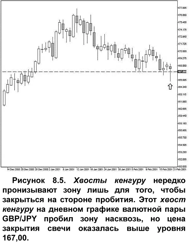 Это типичная формация хвоста кенгуру В большинстве случаев цена прошивает зону - фото 86