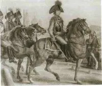 Потемкин со свитой на набережной Невы Акварель М Иванова Фрагмент 1780е - фото 81