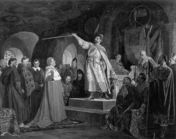 Н Неврев Роман Галицкий принимает послов папы Иннокентия III 1875 г В - фото 137