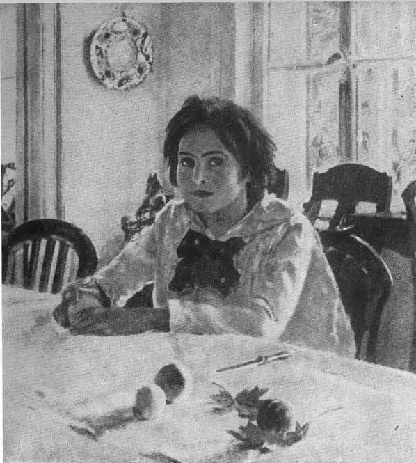 Леночка с персиками 1887 О Ф Серова Неоконченный портрет Девушка - фото 11
