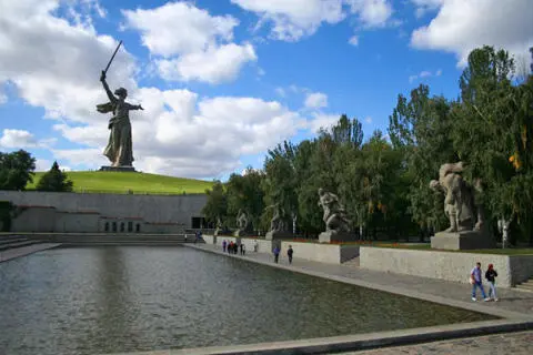 Площадь Героев Мамаев курган г Волгоград Многофигурная скульптура Память - фото 161