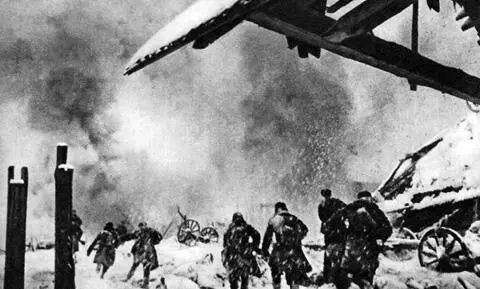 Еще один населенный пункт очищен от врага Волховский фронт зима 1943 г - фото 414