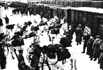 Советская кавалерия перед отправкой на передовую 1943 г Из архивных - фото 460