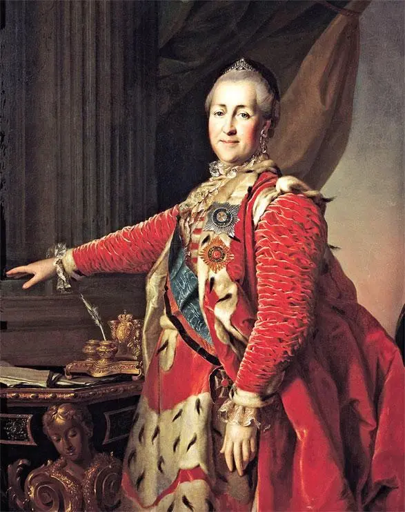 Императрица Екатерина II Алексеевна Художник Д Г Левицкий Около 6 часов - фото 118