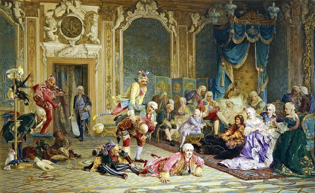 Шуты при дворе императрицы Анны Иоанновны Художник В И Якоби Ледяной дом - фото 87