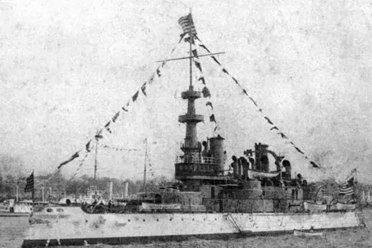 Броненосец Индиана Оба фото середины 1890х гг Опытовое судно Сан - фото 77