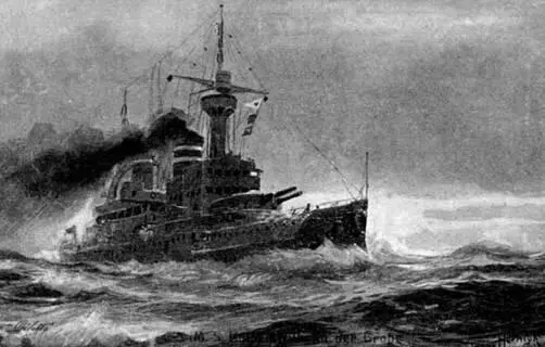 Кайзер Вильгельм дер Гроссе во время шторма С открытки того времени 1901 - фото 28
