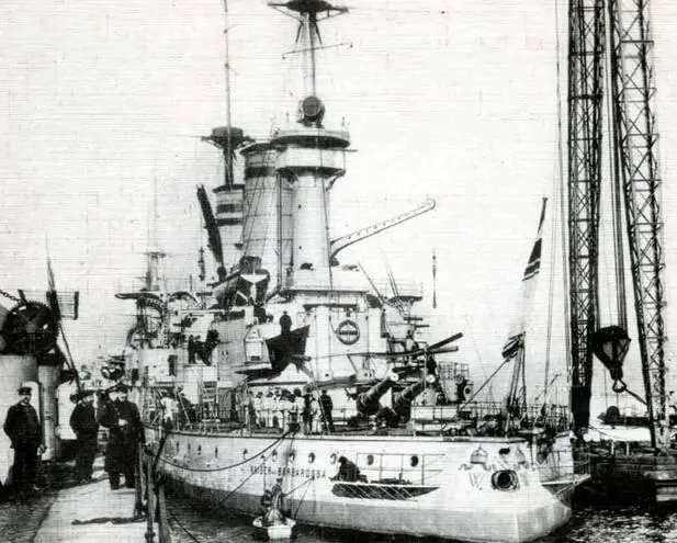 При проведении артиллерийских стрельб 31 июля 1902 г в присутствии кайзера - фото 99