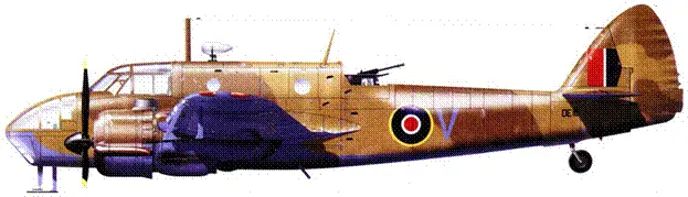 Бристоль Бофорт MkIA DE111 V из 39й эскадрильи Гинаклис Египет конец - фото 62